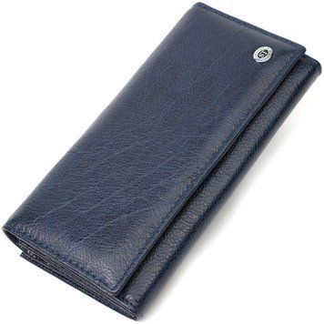 Місткий жіночий гаманець із натуральної шкіри ST Leather 19426 Синій 19426 фото