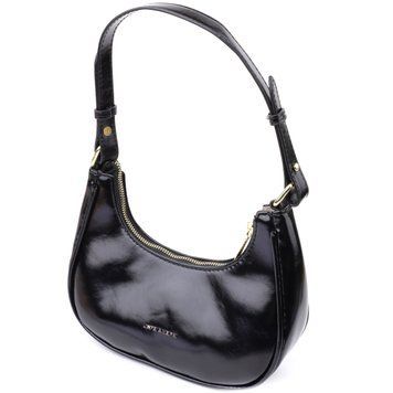 Лакова сумка на плече з екошкіри Vintage sale_15150 Чорний sale_15150 фото