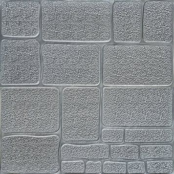 Самоклеящаяся декоративная 3D панель Камень серебро 700х700х6мм (153) SW-00000187 SW-00000187 фото