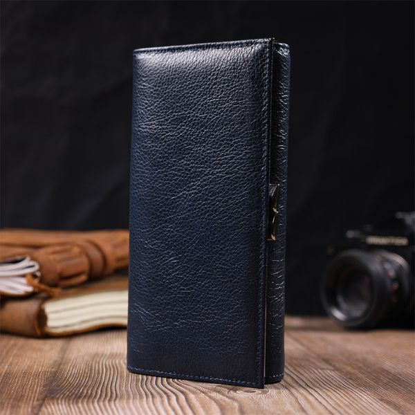 Місткий жіночий гаманець із натуральної шкіри ST Leather 19426 Синій 19426 фото