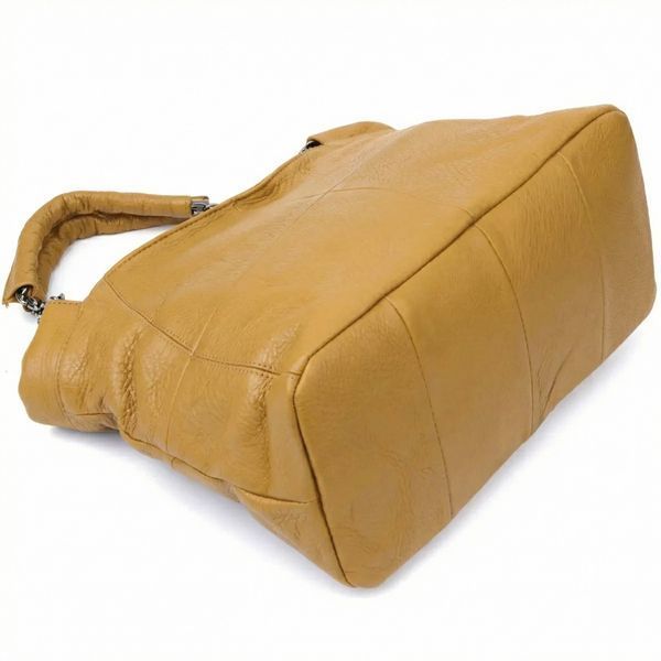 Практичная женская сумка из натуральной кожи Vintage 22991 Желтый 22991 фото
