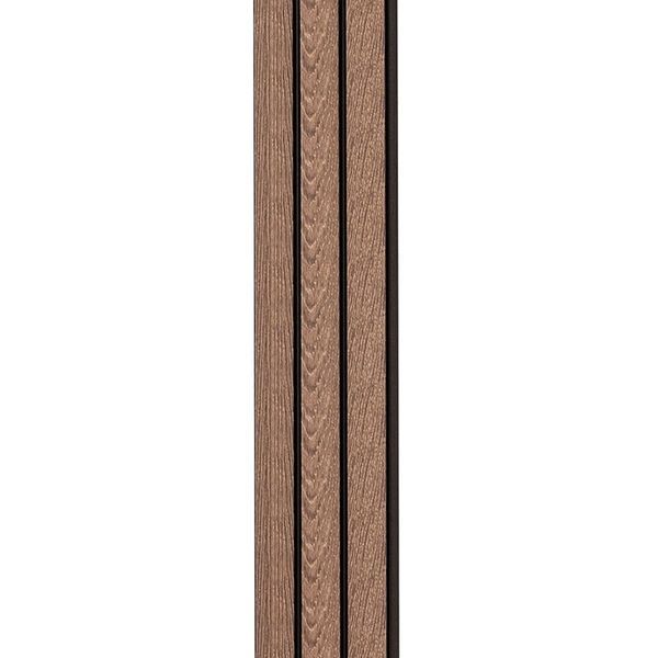 Рейка декоративная PS 2900х120х12мм Орех SW-00001739 SW-00001739 фото