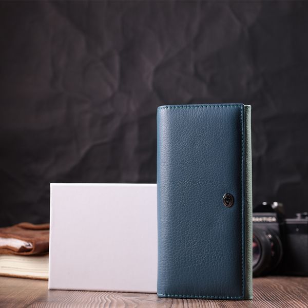 Цікавий жіночий гаманець з натуральної шкіри ST Leather 22525 Різнокольоровий 22525 фото