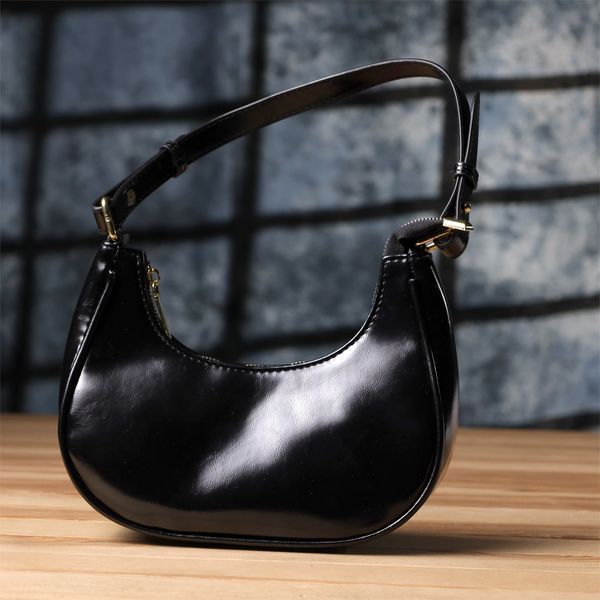 Лакова сумка на плече з екошкіри Vintage sale_15150 Чорний sale_15150 фото