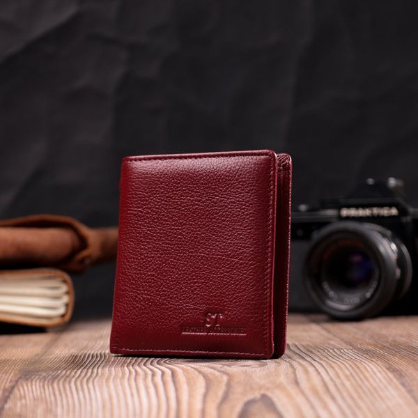 Маленький жіночий гаманець із натуральної шкіри ST Leather 19467 Бордовий 19467 фото
