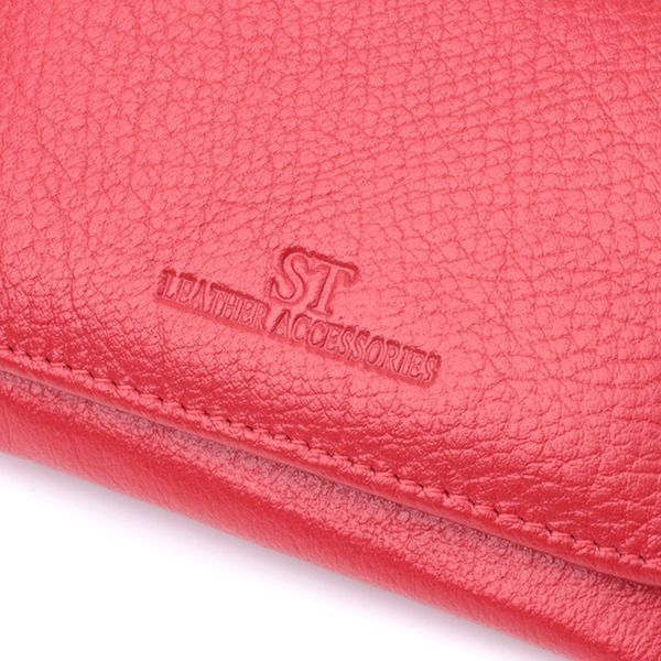 Женское портмоне с монетницей из натуральной кожи ST Leather 22727 Красный 22727 фото