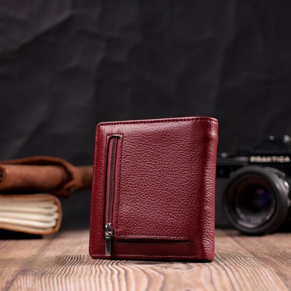 Маленький жіночий гаманець із натуральної шкіри ST Leather 19467 Бордовий 19467 фото