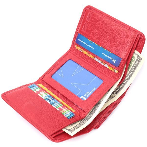 Женское портмоне с монетницей из натуральной кожи ST Leather 22727 Красный 22727 фото
