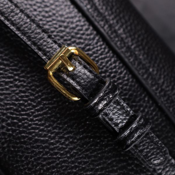 Сумка лаконічна з жорстким каркасом з натуральної шкіри Vintage 22391 Чорна 22391 фото