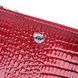 Фактурний клатч на два відділення з лакованої натуральної шкіри ST Leather 22692 Червоний 22692 фото 5