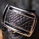 Ремень-автомат CROCODILE LEATHER 18239 из натуральной кожи крокодила Черный 18239 фото 12