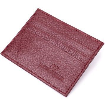 Практичный кард-кейс из натуральной кожи ST Leather 22446 Бордовый 22446 фото