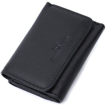 Красиве жіноче портмоне з монетницею з натуральної шкіри ST Leather 22728 Чорний 22728 фото