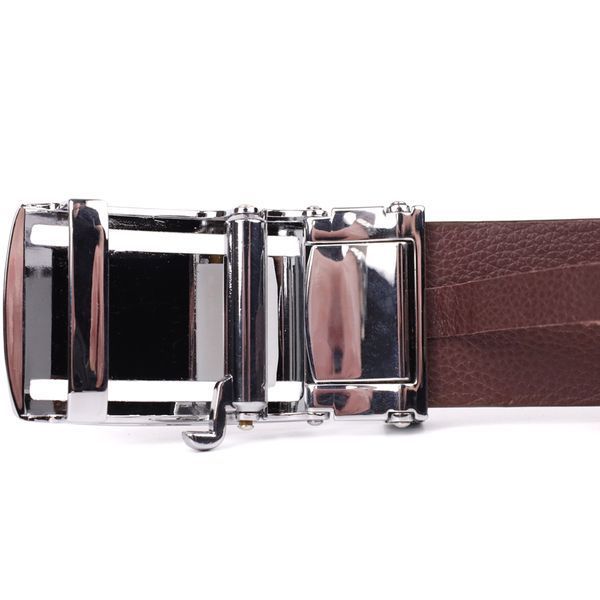 Ремень-автомат CROCODILE LEATHER 18240 из натуральной кожи крокодила Коричневый 18240 фото