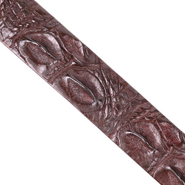 Ремень-автомат CROCODILE LEATHER 18240 из натуральной кожи крокодила Коричневый 18240 фото