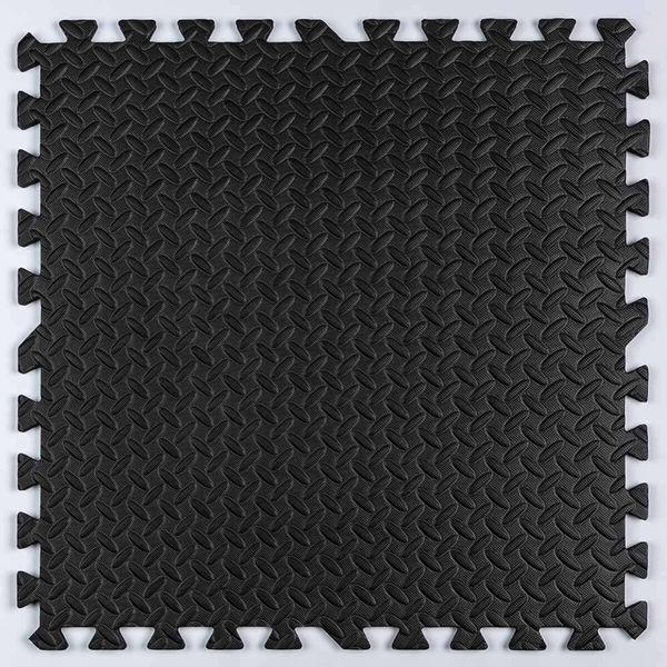 Пол пазл - модульное напольное покрытие 600x600x10мм Черное (МР15) SW-00001169 SW-00001169 фото
