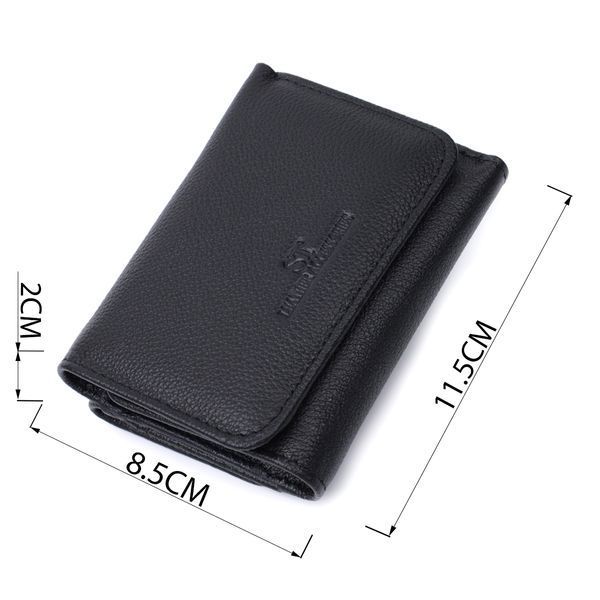 Красивое женское портмоне с монетницей из натуральной кожи ST Leather 22728 Черный 22728 фото