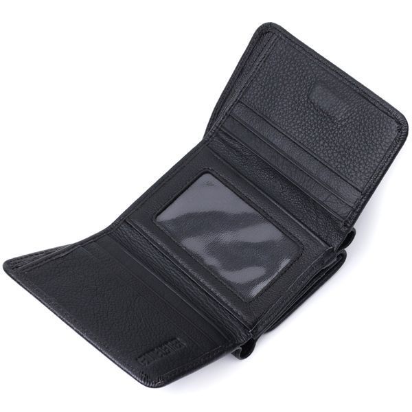 Красивое женское портмоне с монетницей из натуральной кожи ST Leather 22728 Черный 22728 фото
