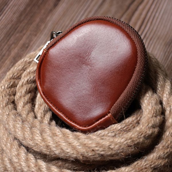 Компактний гаманець для монет із натуральної шкіри Vintage sale_15080 Коричневий sale_15080 фото