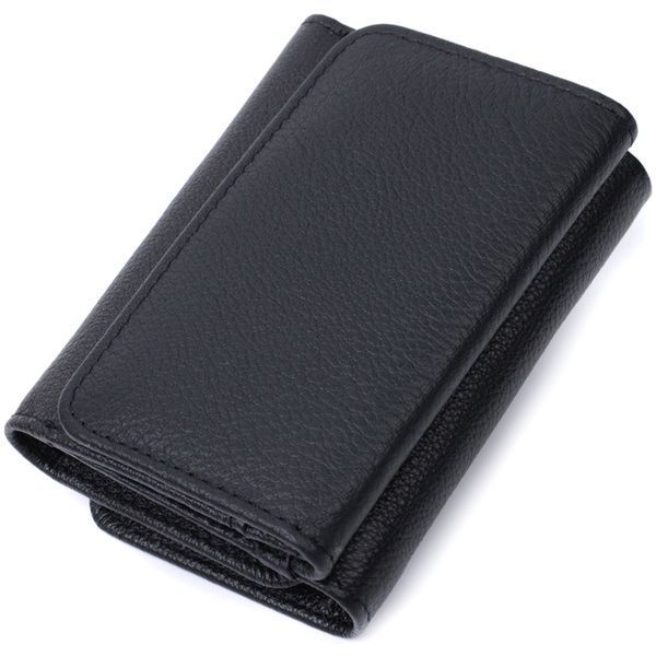 Красивое женское портмоне с монетницей из натуральной кожи ST Leather 22728 Черный 22728 фото