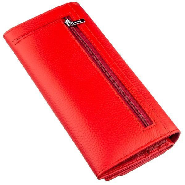 Яркий женский кошелек на кнопке ST Leather 18954 Красный 18954 фото