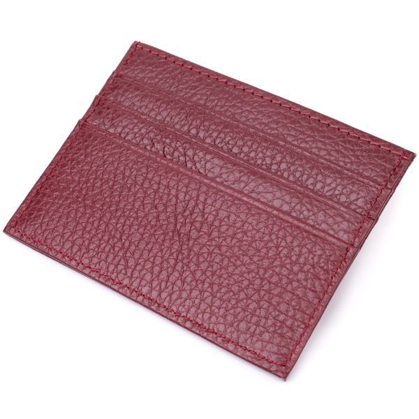 Практичный кард-кейс из натуральной кожи ST Leather 22446 Бордовый 22446 фото