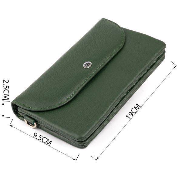Клатч из кожи женский ST Leather 19320 Зеленый 19320 фото