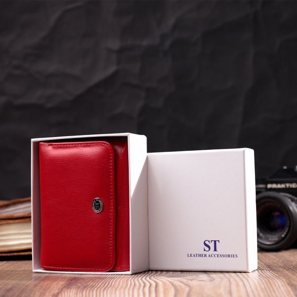 Горизонтальный кошелек для женщин из натуральной кожи ST Leather 19478 Красный 19478 фото