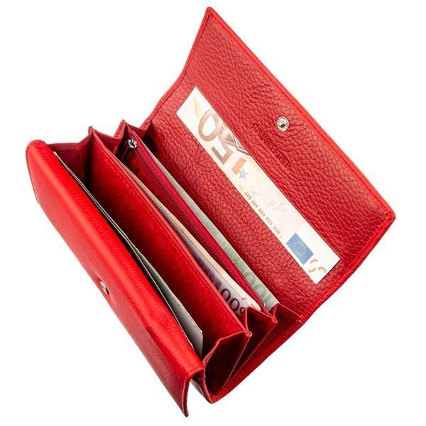 Яркий женский кошелек на кнопке ST Leather 18954 Красный 18954 фото