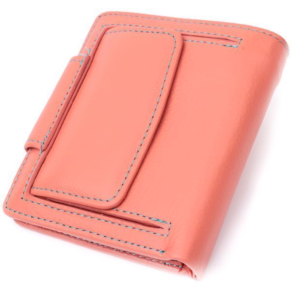 Стильный кожаный кошелек с монетницей снаружи для женщин ST Leather 19458 Оранжевый 19458 фото