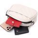 Женская стеганая сумка из мягкой натуральной кожи Vintage 22326 Белая 22326 фото 7
