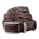 Ремень-автомат CROCODILE LEATHER 18240 из натуральной кожи крокодила Коричневый 18240 фото 6