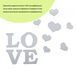 Зеркальный декор акриловый самоклеющийся Love серебро,11шт (D) SW-00002495 SW-00002495 фото 6