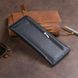 Горизонтальный тонкий кошелек из кожи унисекс ST Leather 19324 Черный 19324 фото 7