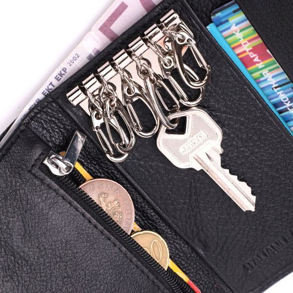 Вместительная ключница из натуральной кожи ST Leather 22477 Черный 22477 фото