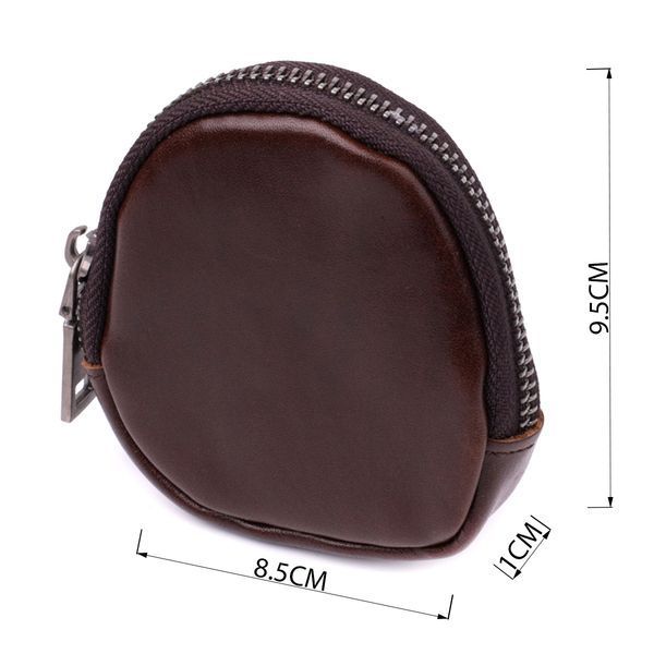 Небольшой кошелек для монет из натуральной кожи Vintage sale_15101 Коричневый sale_15101 фото