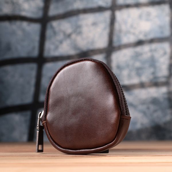 Небольшой кошелек для монет из натуральной кожи Vintage sale_15101 Коричневый sale_15101 фото