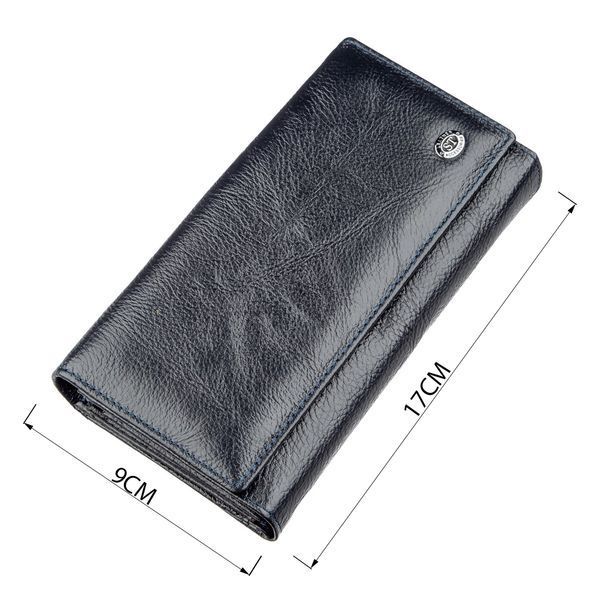 Гаманець-клатч з візитниці ST Leather 18880 Сіро-синій 18880 фото