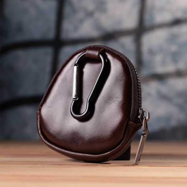 Небольшой кошелек для монет из натуральной кожи Vintage sale_15101 Коричневый sale_15101 фото