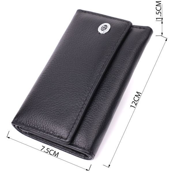Вместительная ключница из натуральной кожи ST Leather 22477 Черный 22477 фото