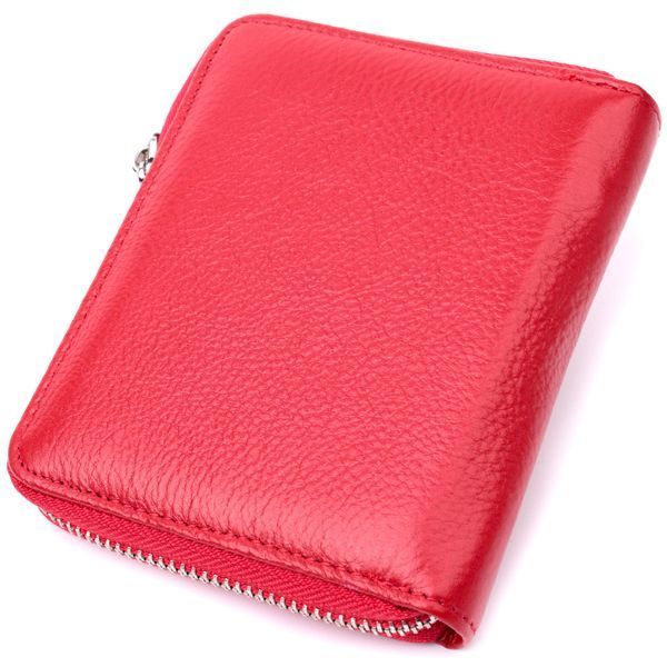 Яркое портмоне для женщин на молнии из натуральной кожи ST Leather 19486 Красный 19486 фото