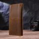 Тонкий чоловічий гаманець з натуральної вінтажної шкіри 21296 Vintage Коричневий 21296 фото 8