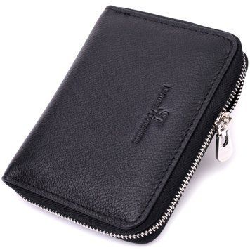 Шкіряний гаманець для жінок на блискавці з тисненим логотипом ST Leather 19489 Чорний 19489 фото