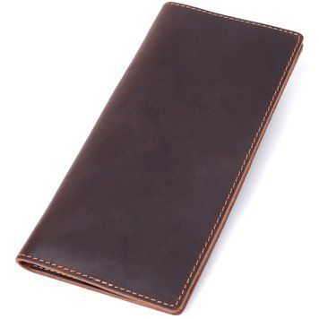 Вертикальний гаманець унісекс із натуральної шкіри Vintage sale_15083 Коричневий sale_15083 фото