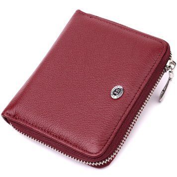 Портмоне для женщин на молнии из натуральной кожи ST Leather 19487 Бордовый 19487 фото