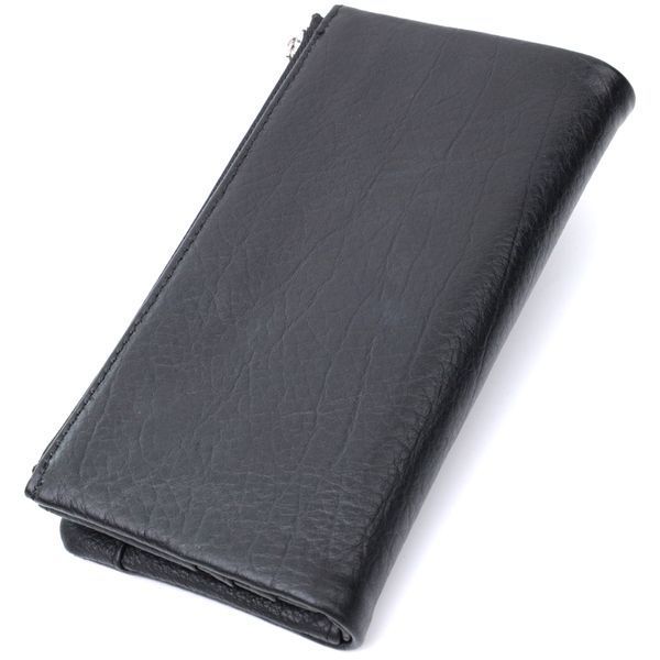 Вертикальный бумажник унисекс из мягкой натуральной кожи ST Leather 22743 Черный 22743 фото