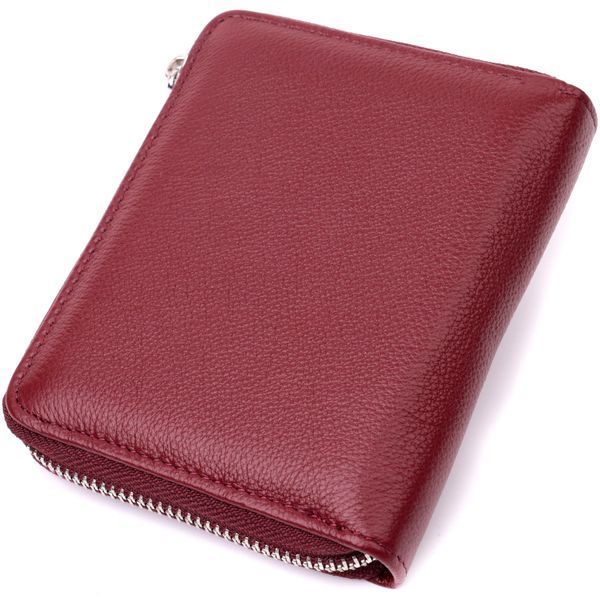 Портмоне для жінок на блискавці з натуральної шкіри ST Leather 19487 Бордовий 19487 фото