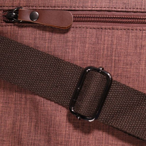 Вместительная мужская сумка из текстиля 21262 Vintage Коричневая 21262 фото