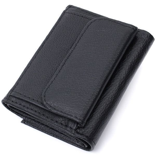 Невелике жіноче портмоне з монетницею з натуральної шкіри ST Leather 22730 Чорний 22730 фото