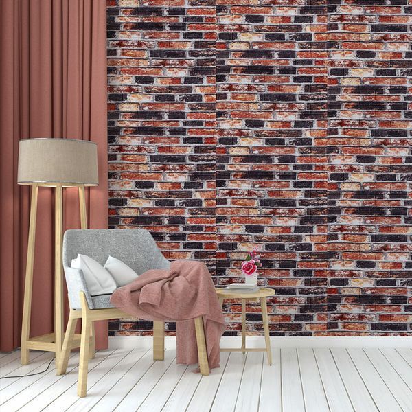 Декоративна 3D панель 700х770х5мм Сіро-синя Катеринославська цегла (048) SW-00000027 SW-00000027 фото